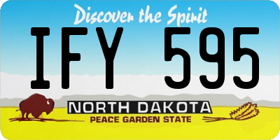 ND license plate IFY595