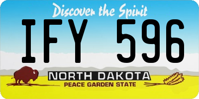 ND license plate IFY596