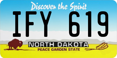 ND license plate IFY619