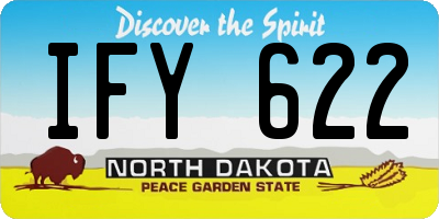 ND license plate IFY622
