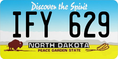 ND license plate IFY629