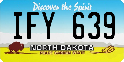 ND license plate IFY639