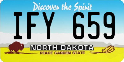 ND license plate IFY659