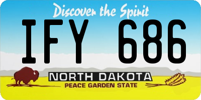 ND license plate IFY686