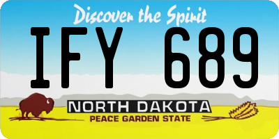 ND license plate IFY689