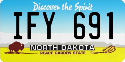 ND license plate IFY691
