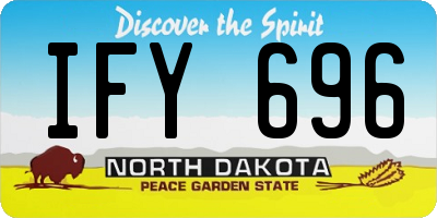 ND license plate IFY696