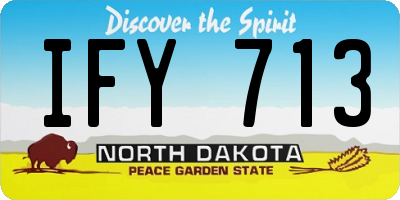 ND license plate IFY713