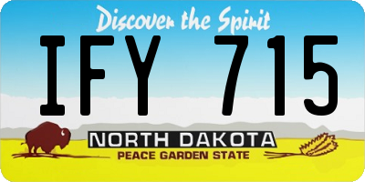 ND license plate IFY715