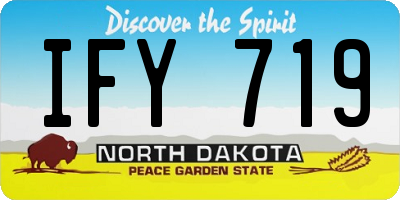ND license plate IFY719