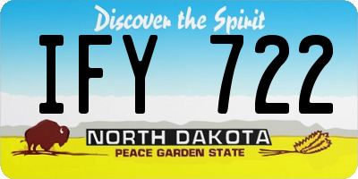 ND license plate IFY722