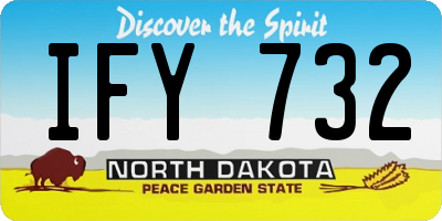 ND license plate IFY732
