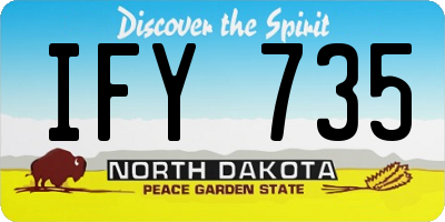 ND license plate IFY735