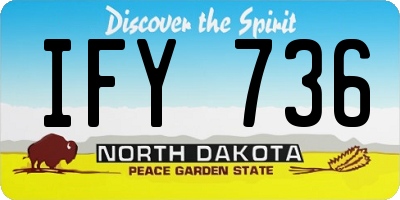 ND license plate IFY736