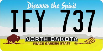 ND license plate IFY737