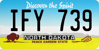 ND license plate IFY739