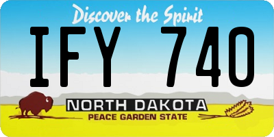 ND license plate IFY740