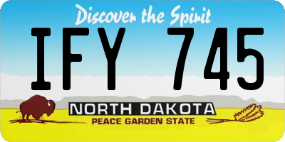 ND license plate IFY745