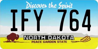 ND license plate IFY764
