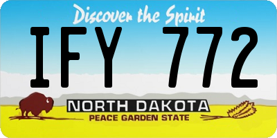 ND license plate IFY772