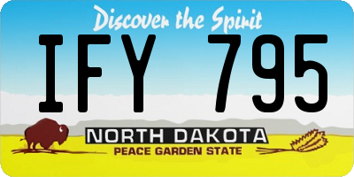 ND license plate IFY795