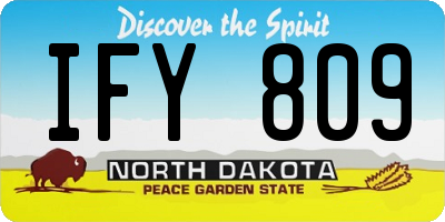 ND license plate IFY809