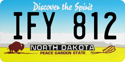 ND license plate IFY812