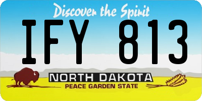 ND license plate IFY813