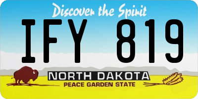 ND license plate IFY819