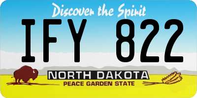 ND license plate IFY822