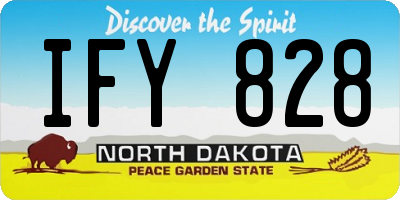 ND license plate IFY828