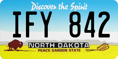 ND license plate IFY842