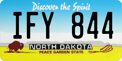 ND license plate IFY844