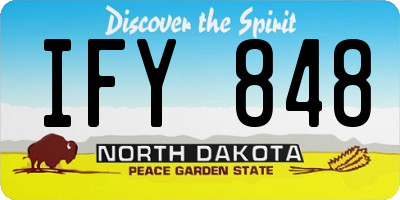 ND license plate IFY848