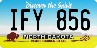 ND license plate IFY856