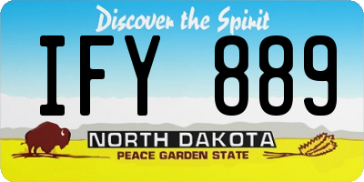 ND license plate IFY889