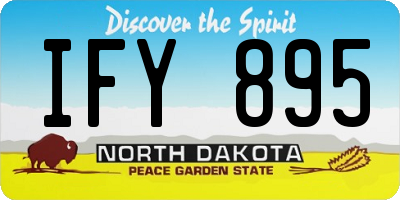 ND license plate IFY895