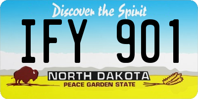 ND license plate IFY901