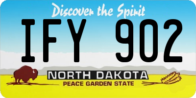 ND license plate IFY902