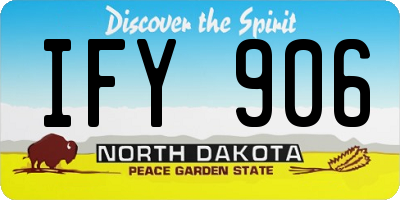 ND license plate IFY906