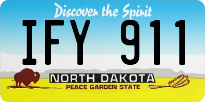 ND license plate IFY911
