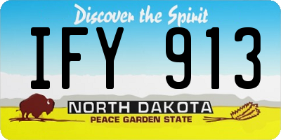 ND license plate IFY913