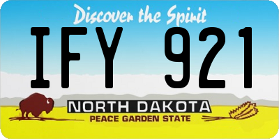 ND license plate IFY921