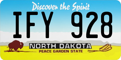 ND license plate IFY928