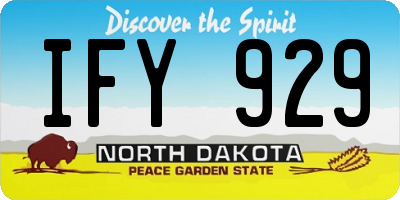 ND license plate IFY929
