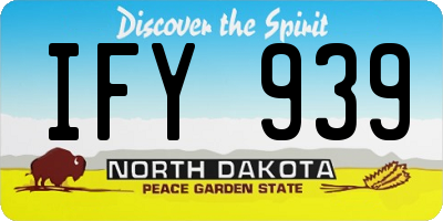 ND license plate IFY939