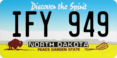 ND license plate IFY949