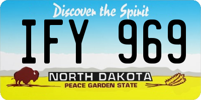 ND license plate IFY969