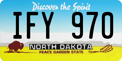 ND license plate IFY970