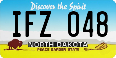 ND license plate IFZ048